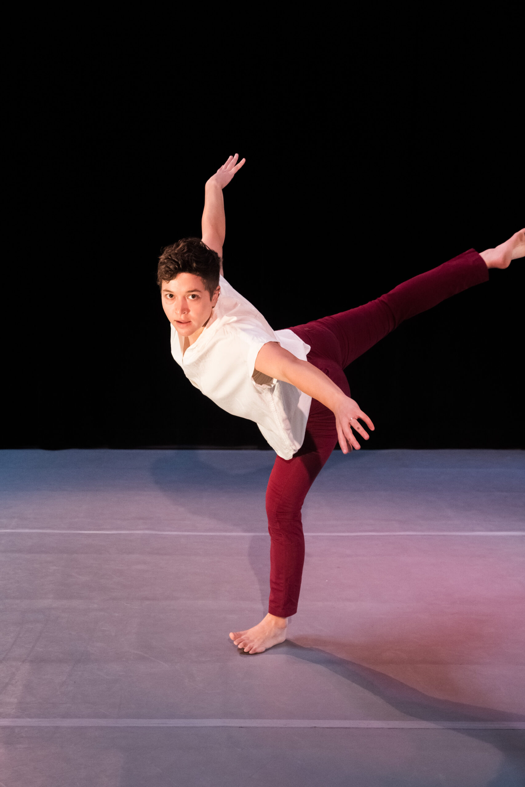 Dancers performing contemporary choreography.