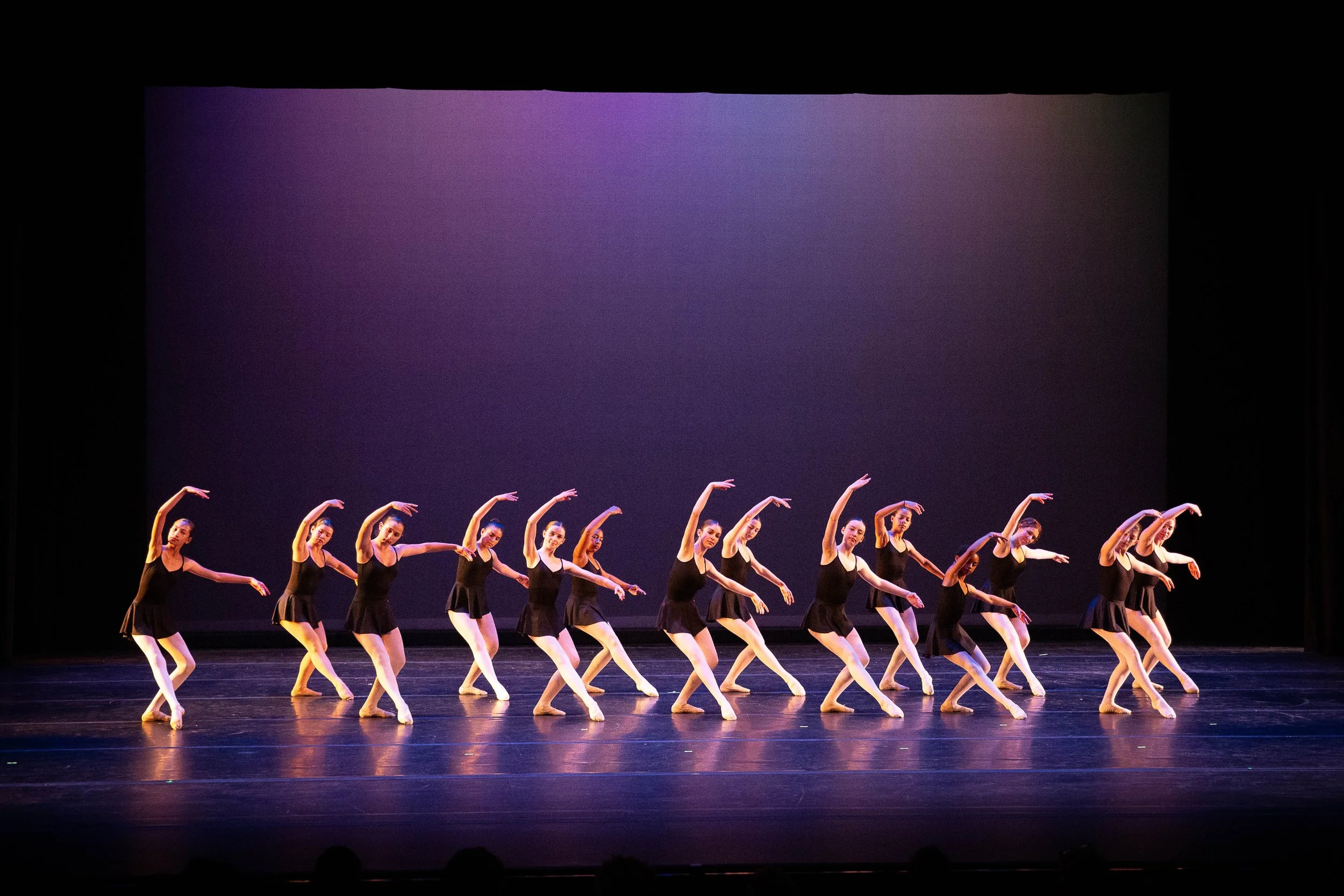 TWDCC dancers performing ballet on stage.