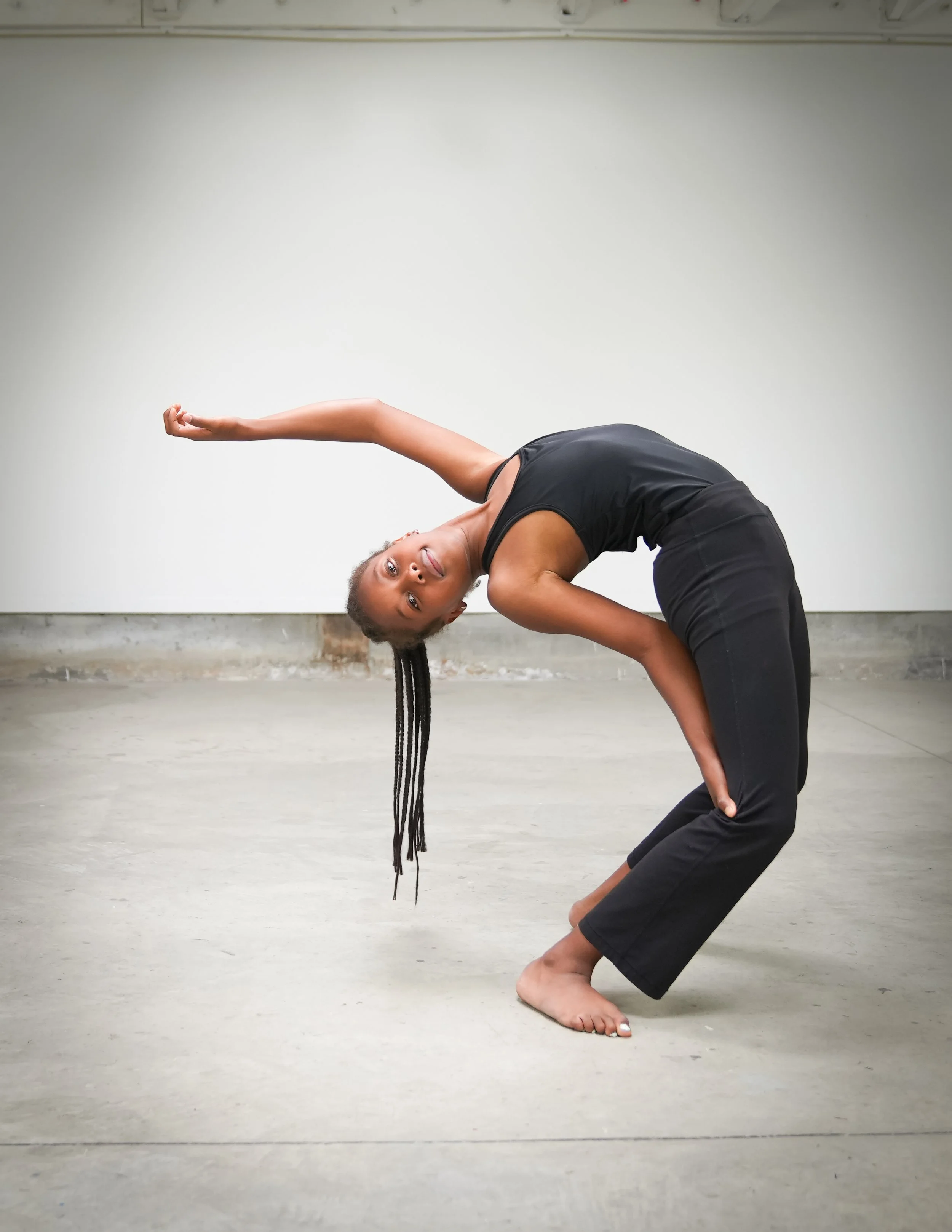 A young TWDCC dancer in Creative Dance class.